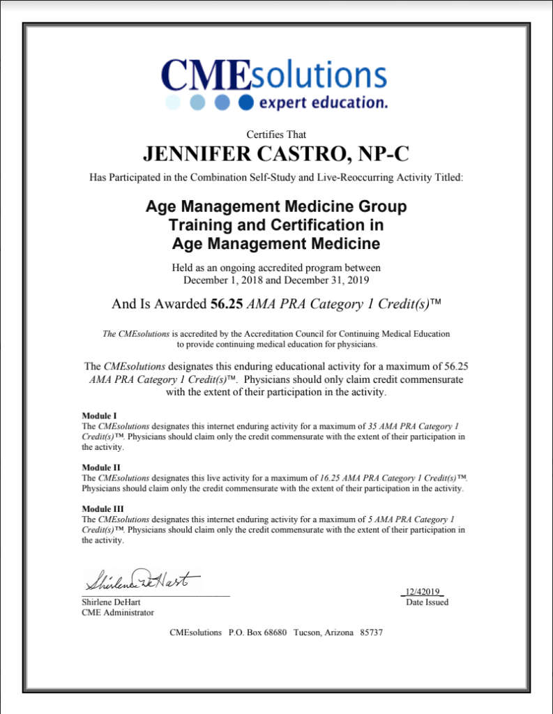 certificate of completion from CMEsolutions
